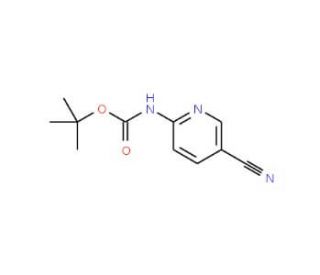 2-(Boc-amino)-5-cyanopyridine (CAS 814263-30-4) - chemical structure image