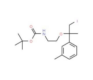 2-(Boc-amino)ethoxy-1-iodo-2-(m-tolyl)propane - chemical structure image