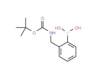 2-Boc-aminomethyl-phenylboronic acid (CAS 433969-27-8) - chemical structure image