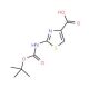 2-BOC-aminothiazole-4-carboxylic acid (CAS 83673-98-7) - chemical structure image