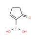 2-Borono-2-cyclopentenone (CAS 871329-71-4) - chemical structure image