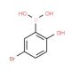 2-Borono-4-bromophenol (CAS 89598-97-0) - chemical structure image