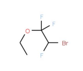 2-Bromo-1,1,2-trifluoroethyl ethyl ether (CAS 380-78-9) - chemical structure image