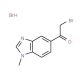 2-Bromo-1-(1-methyl-1H-benzimidazol-5-yl)ethan-1-one hydrobromide (CAS 944450-78-6) - chemical structure image
