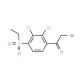 2-Bromo-1-[2,3-dichloro-4-(ethylsulfonyl)phenyl]-1-ethanone (CAS 886361-51-9) - chemical structure image