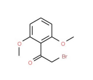 2-Bromo-1-(2,6-dimethoxyphenyl)ethanone (CAS 123184-19-0) - chemical structure image