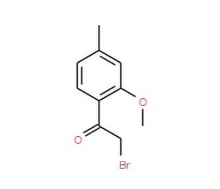 2-bromo-1-(2-methoxy-4-methylphenyl)ethanone (CAS 145964-98-3) - chemical structure image
