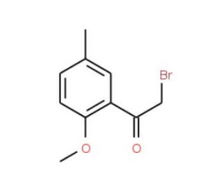 2-Bromo-1-(2-methoxy-5-methyl-phenyl)-ethanone - chemical structure image