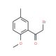 2-Bromo-1-(2-methoxy-5-methyl-phenyl)-ethanone - chemical structure image