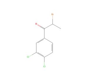 2-Bromo-1-(3,4-dichlorophenyl)propan-1-one (CAS 87427-61-0) - chemical structure image