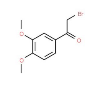 2-Bromo-1-(3,4-dimethoxy-phenyl)-ethanone (CAS 1835-02-5) - chemical structure image