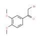 2-Bromo-1-(3,4-dimethoxy-phenyl)-ethanone (CAS 1835-02-5) - chemical structure image