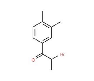 2-Bromo-1-(3,4-dimethylphenyl)propan-1-one - chemical structure image