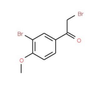 2-Bromo-1-(3-bromo-4-methoxyphenyl)ethanone (CAS 6096-83-9) - chemical structure image