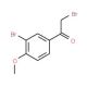 2-Bromo-1-(3-bromo-4-methoxyphenyl)ethanone (CAS 6096-83-9) - chemical structure image