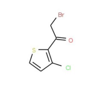 2-Bromo-1-(3-chloro-2-thienyl)-1-ethanone (CAS 256486-71-2) - chemical structure image