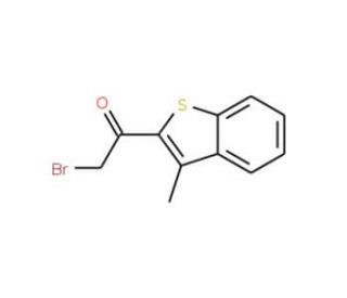 2-Bromo-1-(3-methylbenzo[b]thiophen-2-yl)ethan-1-one (CAS 118337-33-0) - chemical structure image