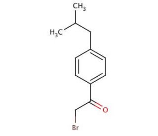 2-bromo-1-[4-(2-methylpropyl)phenyl]ethan-1-one - chemical structure image