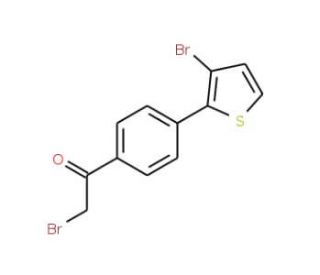 2-Bromo-1-[4-(3-bromothiophen-2-yl)phenyl]ethan-1-one (CAS 944450-89-9) - chemical structure image