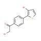 2-Bromo-1-[4-(3-bromothiophen-2-yl)phenyl]ethan-1-one (CAS 944450-89-9) - chemical structure image
