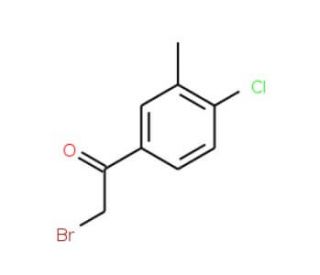 2-Bromo-1-(4-chloro-3-methylphenyl)ethanone (CAS 205178-80-9) - chemical structure image