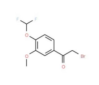 2-bromo-1-[4-(difluoromethoxy)-3-methoxyphenyl]ethanone - chemical structure image