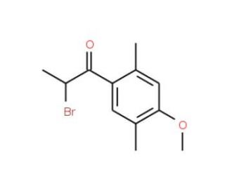 2-Bromo-1-(4-methoxy-2,5-dimethyl-phenyl)-propan-1-one - chemical structure image