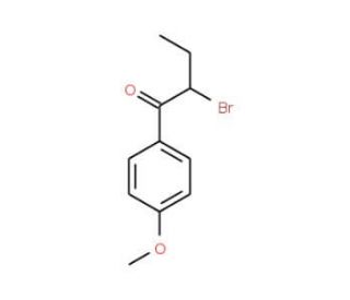 2-Bromo-1-(4-methoxy-phenyl)-butan-1-one (CAS 881-43-6) - chemical structure image