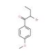 2-Bromo-1-(4-methoxy-phenyl)-butan-1-one (CAS 881-43-6) - chemical structure image