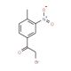 2-Bromo-1-(4-methyl-3-nitro-phenyl)-ethanone (CAS 22019-50-7) - chemical structure image