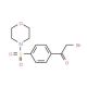 2-bromo-1-[4-(morpholin-4-ylsulfonyl)phenyl]ethanone (CAS 58760-59-1) - chemical structure image