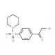 2-bromo-1-[4-(piperidin-1-ylsulfonyl)phenyl]ethanone (CAS 58722-39-7) - chemical structure image