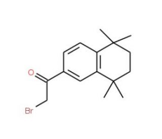 2-Bromo-1-(5,5,8,8-tetramethyl-5,6,7,8-tetrahydronaphthalen-2-yl)ethan-1-one (CAS 132392-28-0) - chemical structure image