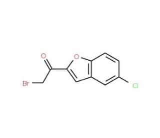 2-bromo-1-(5-chloro-1-benzofuran-2-yl)ethanone (CAS 7039-74-9) - chemical structure image