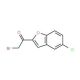 2-bromo-1-(5-chloro-1-benzofuran-2-yl)ethanone (CAS 7039-74-9) - chemical structure image