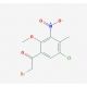 2-Bromo-1-(5-chloro-2-methoxy-4-methyl-3-nitro-phenyl)ethanone - chemical structure image