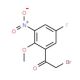 2-Bromo-1-(5-fluoro-2-methoxy-3-nitro-phenyl)-ethanone - chemical structure image