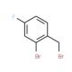 2-Bromo-1-(bromomethyl)-4-fluorobenzene (CAS 61150-57-0) - chemical structure image