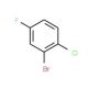 2-Bromo-1-chloro-4-fluorobenzene (CAS 201849-15-2) - chemical structure image