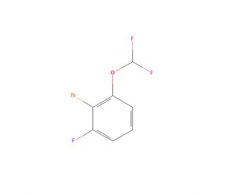 2-Bromo-1-(difluoromethoxy)-3-fluorobenzene (CAS 1239492-22-8) - chemical structure image
