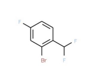 2-Bromo-1-(difluoromethyl)-4-fluorobenzene (CAS 845866-81-1) - chemical structure image