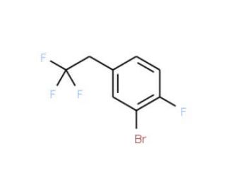 2-Bromo-1-fluoro-4-(2,2,2-trifluoroethyl)benzene - chemical structure image
