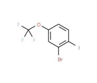 2-Bromo-1-iodo-4-(trifluoromethoxy)benzene (CAS 883546-30-3) - chemical structure image