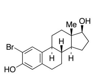 2-Bromo 17&beta;-Estradiol (CAS 15833-07-5) - chemical structure image