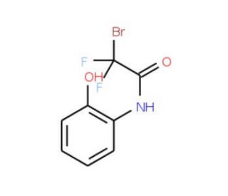 2-Bromo-2,2-difluoro-N-(2-hydroxyphenyl)acetamide (CAS 239136-81-3) - chemical structure image