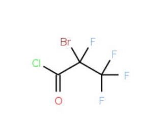 2-Bromo-2,3,3,3-tetrafluoropropanoyl chloride (CAS 6066-45-1) - chemical structure image