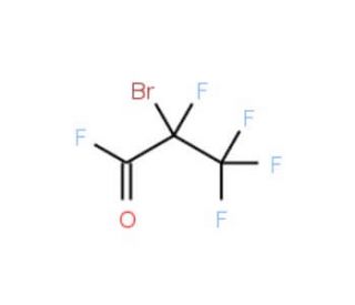 2-Bromo-2,3,3,3-tetrafluoropropanoyl fluoride (CAS 6129-62-0) - chemical structure image