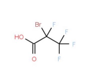 2-Bromo-2,3,3,3-tetrafluoropropionic acid (CAS 13859-31-9) - chemical structure image