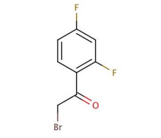 2-Bromo-2&prime;,4&prime;-difluoroacetophenone (CAS 102429-07-2) - chemical structure image