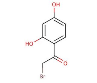 2-Bromo-2&prime;,4&prime;-dihydroxyacetophenone (CAS 2491-39-6) - chemical structure image